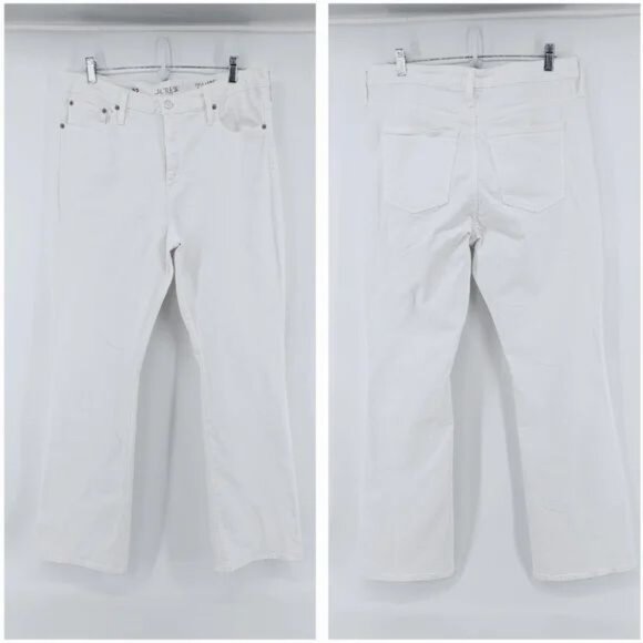 J. Crew Full-Length Demi-Boot Jean in White Wash Size 32 - Picture 6 of 16